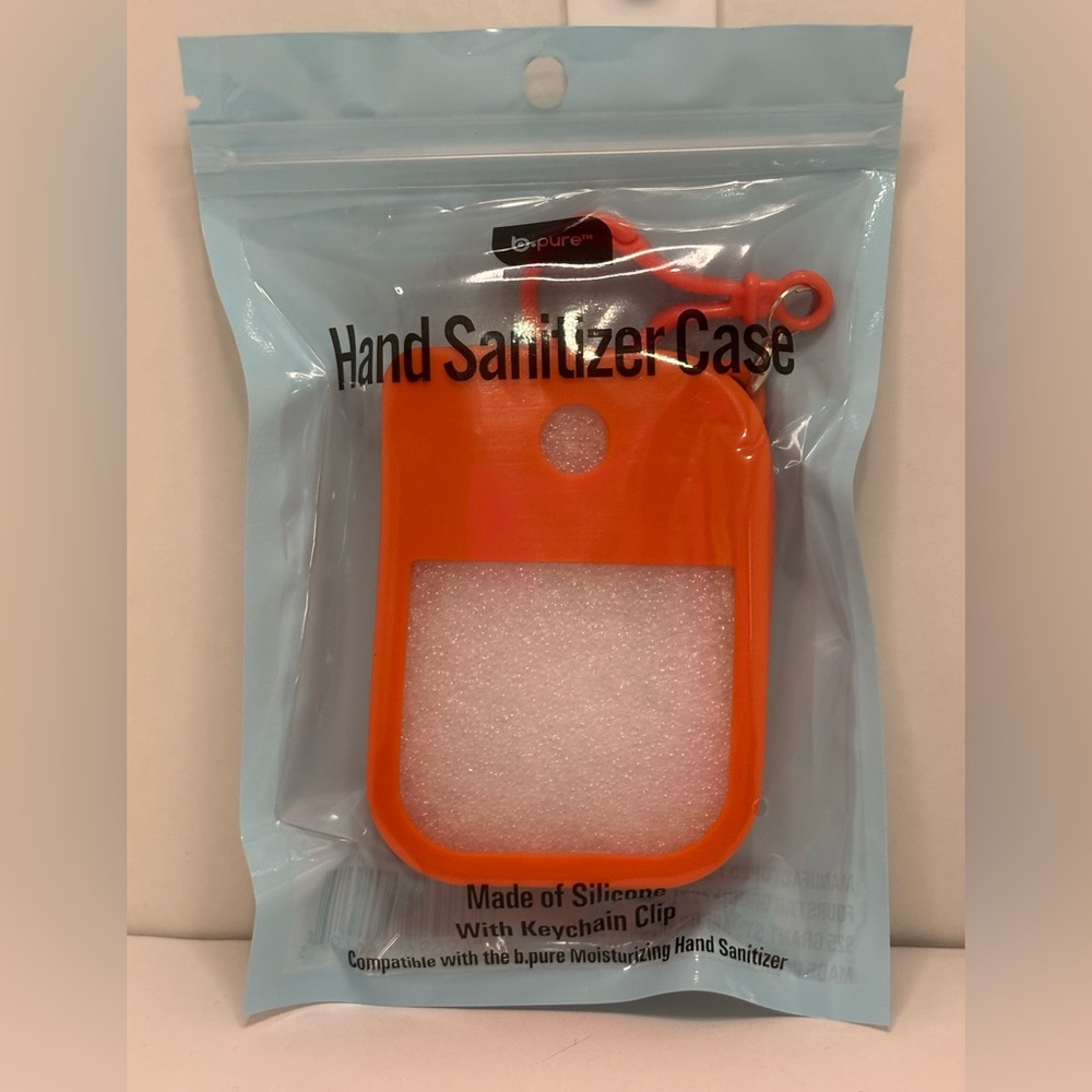 💋5/$25💋 Orange Silicone Hand Sanitizer Case